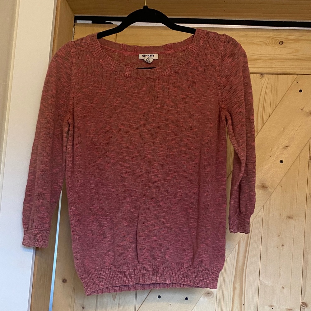 Old Navy Red/Pink Knit Sweater